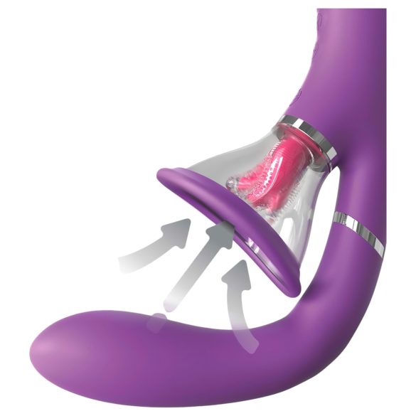 Fantasy For Her - Vibromasseur point G et clitoris 4 moteurs - silicone violet