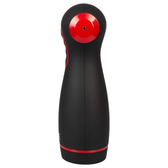 WYNE 06 - masturbateur vibrant et succion rechargeable - silicone noir