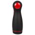 WYNE 06 - masturbateur vibrant et succion rechargeable - silicone noir