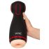 WYNE 06 - masturbateur vibrant et succion rechargeable - silicone noir