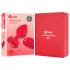 b-vibe heart - vibromasseur anal, sans fil, rechargeable (rouge)