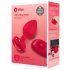 b-vibe cœur - vibro anal sans fil (rouge)