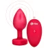 b-vibe heart - vibromasseur anal, sans fil, rechargeable (rouge)