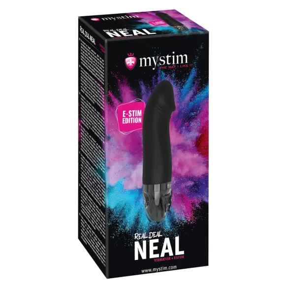 mystim - vibromasseur électrostimulateur rechargeable - noir