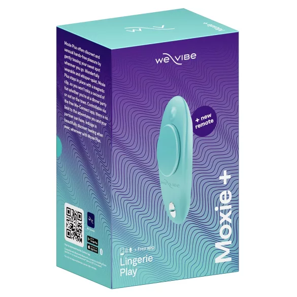 We-Vibe Moxie+ - stimulateur clitoridien connecté avec télécommande (turquoise)