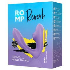   ROMP Reverb - vibromasseur point G et clitoridien à ondes - silicone violet