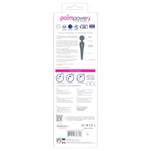PalmPower recharge - masseur vibrant avec batterie (bleu)