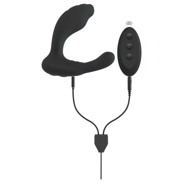 Smile - Vibro-masseur point G et prostate - télécommande - silicone noir