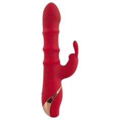   You2Toys - vibromasseur rabbit à anneau mobile - silicone rouge