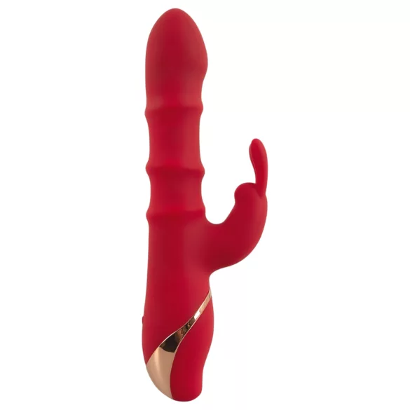 You2Toys - vibromasseur rabbit à anneau mobile - silicone rouge