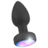 ANOS - plug anal vibrant lumineux - silicone noir