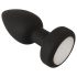 ANOS - plug anal lumineux vibrant (noir)