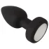 ANOS - plug anal vibrant lumineux - silicone noir