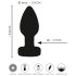 ANOS - plug anal lumineux vibrant (noir)