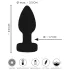 ANOS - plug anal vibrant lumineux - silicone noir