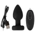 ANOS - plug anal vibrant lumineux - silicone noir