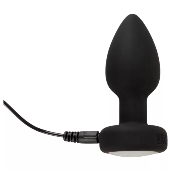ANOS - plug anal vibrant lumineux - silicone noir