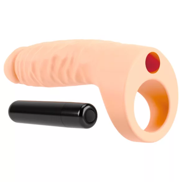 Realistixxx Double Fucker - gode anal vibrant strap-on (couleur chair)