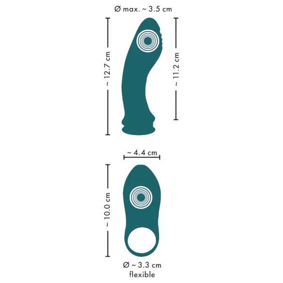 Couples Choice - Vibromasseur 3 en 1 pour couples - silicone turquoise