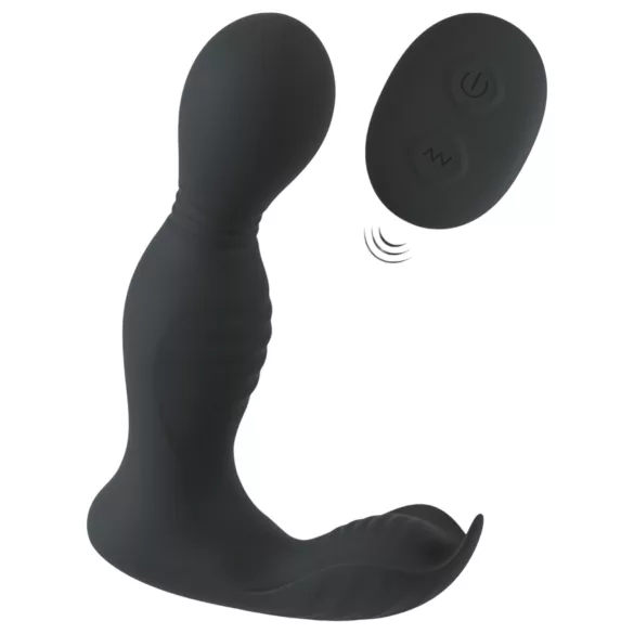 Rebel - vibromasseur prostate télécommandé 2 en 1 - silicone noir