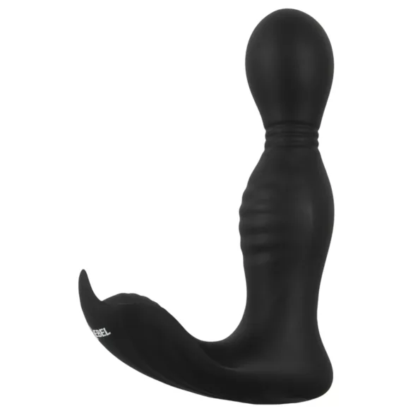 Rebel - vibromasseur prostate télécommandé 2 en 1 - silicone noir