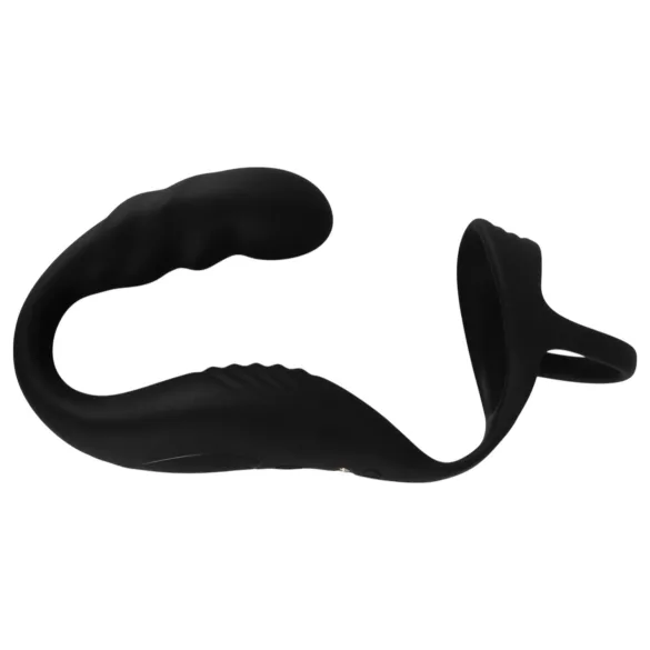 Rebel - stimulateur prostate avec anneau pénis et testicules - noir