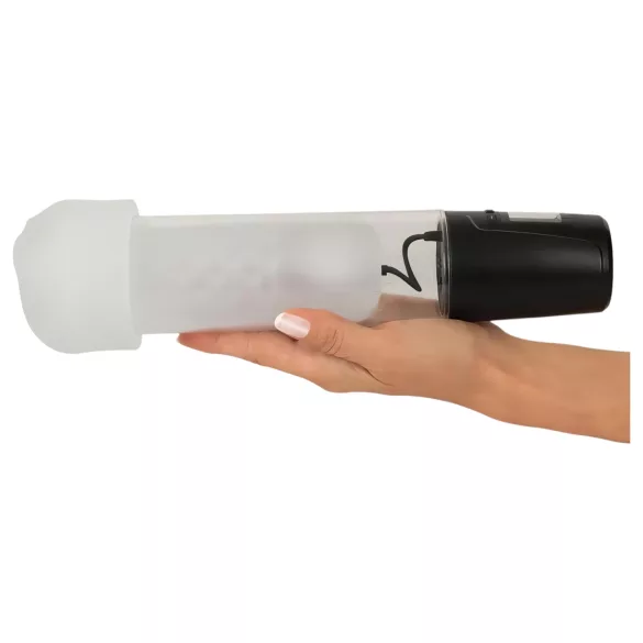 Mister Boner - pompe à pénis automatique rechargeable (noir‑transparent)