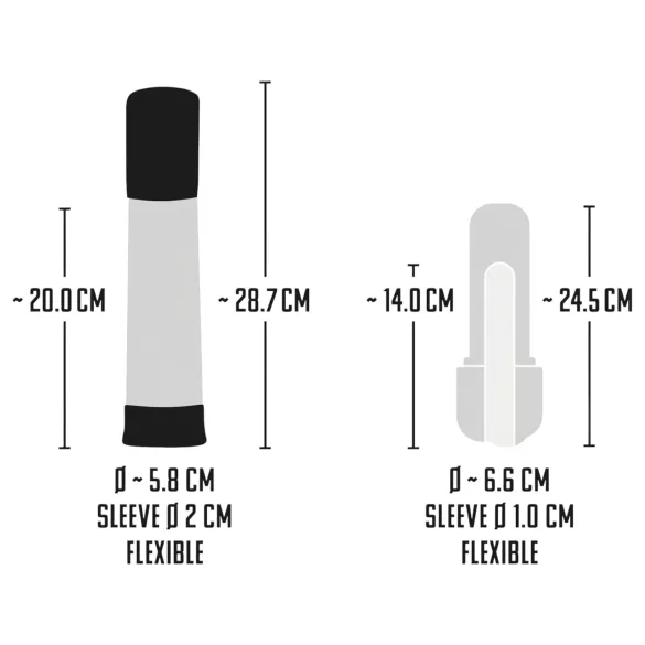 Mister Boner - pompe à pénis automatique rechargeable (noir‑transparent)