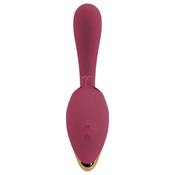 Javida - vibromasseur 2en1 langue stimulante - silicone rouge