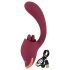 Javida - vibromasseur 2en1 langue stimulante - silicone rouge