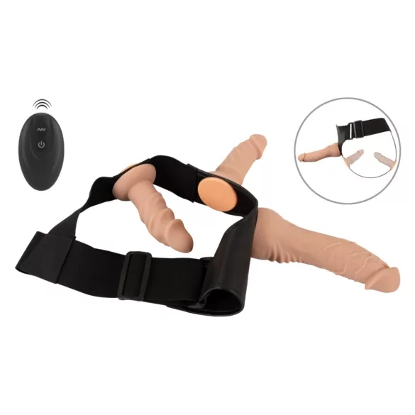 You2Toys - gode ceinture harnais - set complet - couleur chair