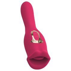 You2Toys - Vibromasseur 2en1 avec langue - silicone rose