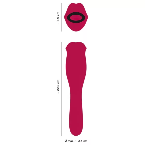 You2Toys - Vibromasseur 2‑en‑1 à langue (rose)