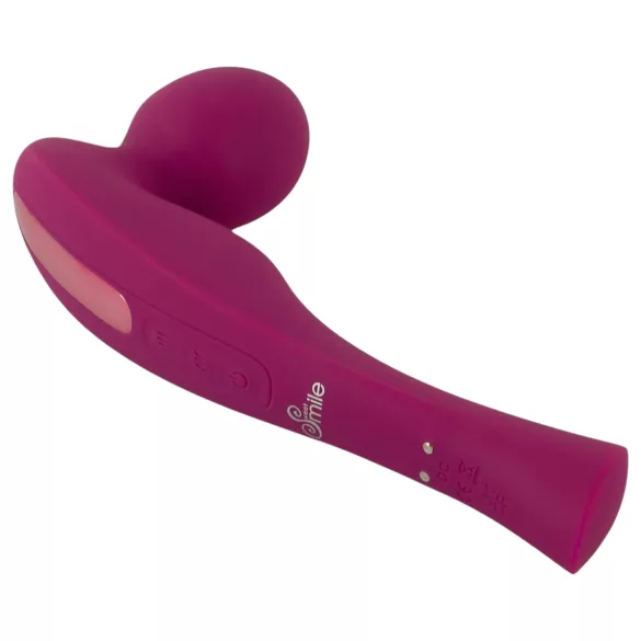 SMILE - Wand massant vibrant rechargeable - silicone rose