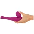 SMILE - Wand massant vibrant rechargeable - silicone rose