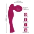 SMILE - Wand massant vibrant rechargeable - silicone rose