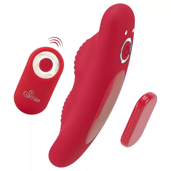 Smile - vibromasseur culotte télécommandé rechargeable - rouge