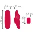 Smile - vibromasseur culotte télécommandé rechargeable - rouge