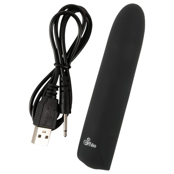 Smile - mini vibromasseur étanche rechargeable - noir