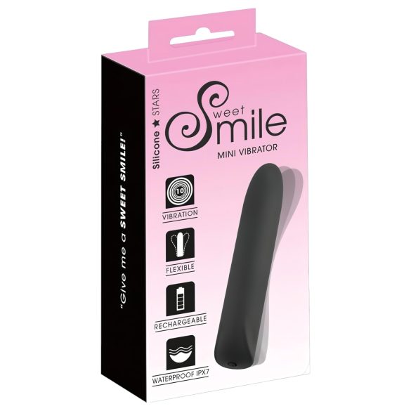 Smile - mini vibromasseur étanche rechargeable - noir