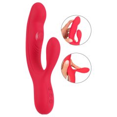   Smile Thumping Rabbit - vibromasseur rabbit 3 moteurs rechargeable - rouge