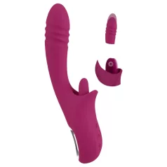   Javida - Vibromasseur langue et va-et-vient - silicone violet