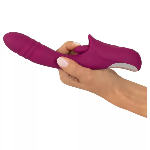 Javida - Vibromasseur langue et va-et-vient - silicone violet