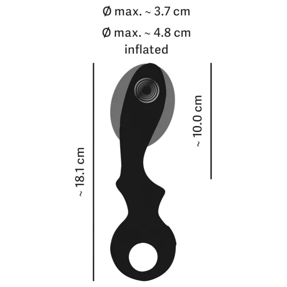Eternal - vibromasseur G-pont gonflable (noir)