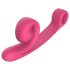 Snail Vibe Curve - vibromasseur 2en1 clitoridien et vaginal - silicone rose