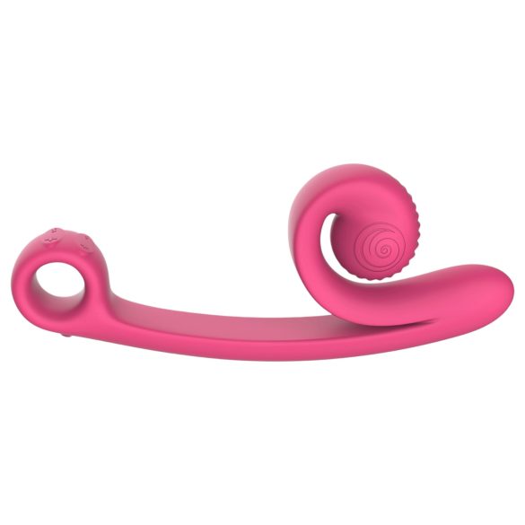 Snail Vibe Curve - vibromasseur 2en1 clitoridien et vaginal - silicone rose