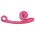 Snail Vibe Curve - vibromasseur 2en1 clitoridien et vaginal - silicone rose
