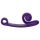 Snail Vibe Curve - Vibromasseur 2-en-1 pour clitoris (violet)