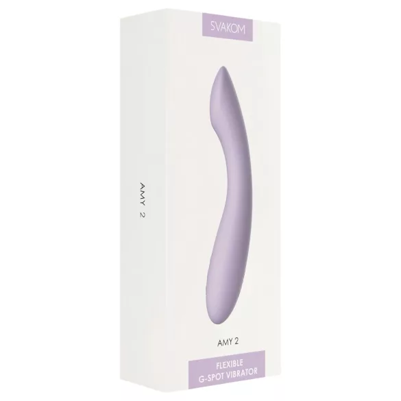 Svakom Amy 2 - vibromasseur point G rechargeable étanche - violet