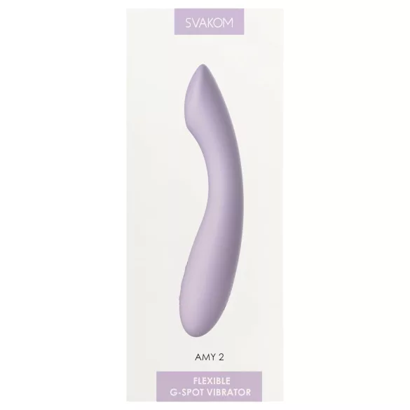 Svakom Amy 2 - vibromasseur point G rechargeable étanche - violet